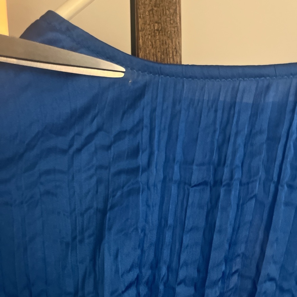 House of Harlow 1960 Blue Two Piece Set Open Back Crop Top & Flowy Pants Size S - Picture 11 of 11